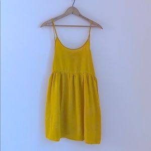 Forever 21 Mustard Strap Mini Dress Women’s Size S